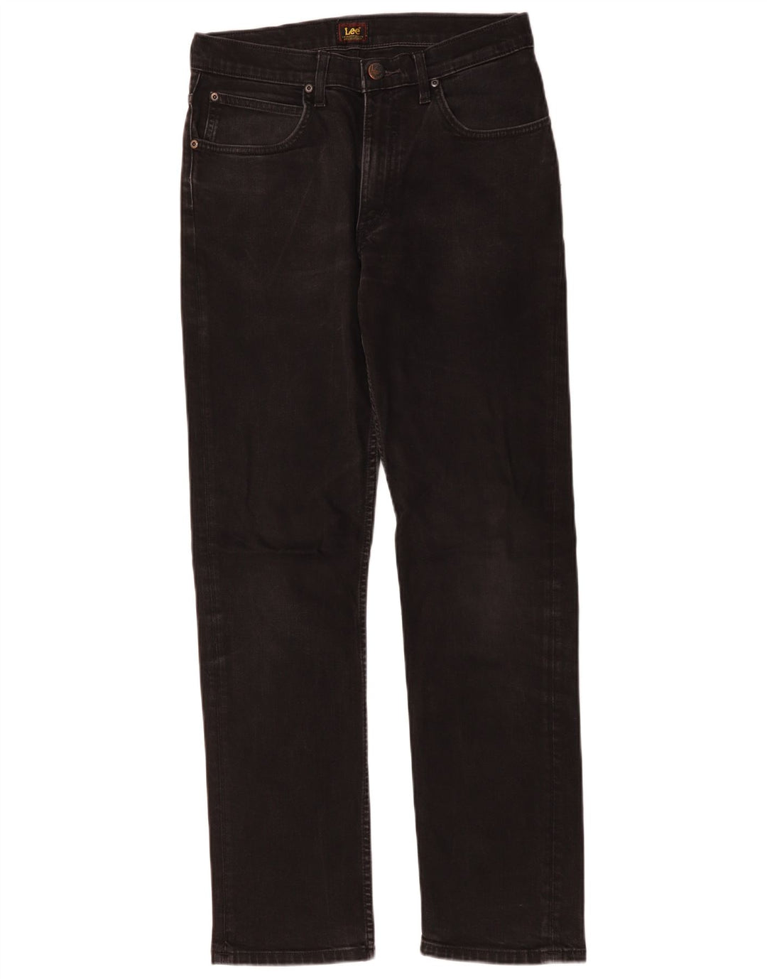 Męskie dżinsy Lee Brooklyn Straight Straight W30 L32 Czarne bawełniane