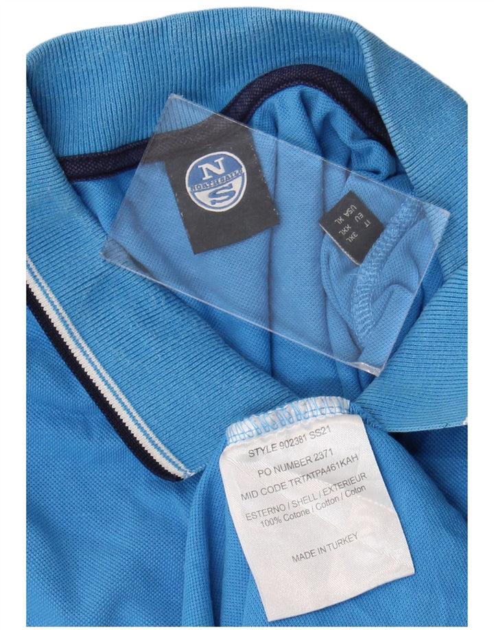 Męska koszulka polo North Sails XL, niebieska, bawełniana