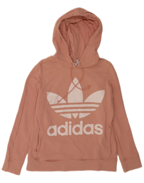 Damska bluza z kapturem Adidas Graphic Relaxed Fit UK 10 Small Pink Sports
