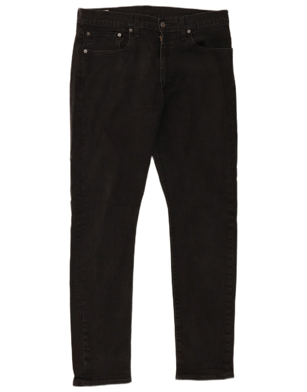Męskie jeansy Levi's 512 Slim Tapered W34 L32 Czarna bawełna