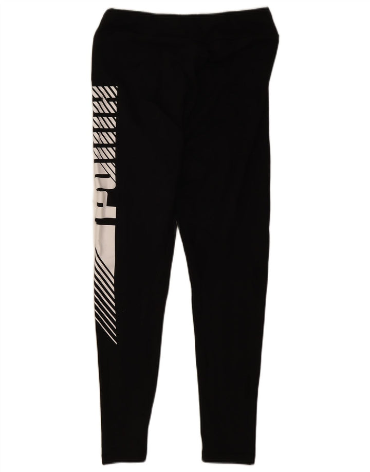 Damskie legginsy Puma Graphic UK 12, średnie czarne, bawełniane
