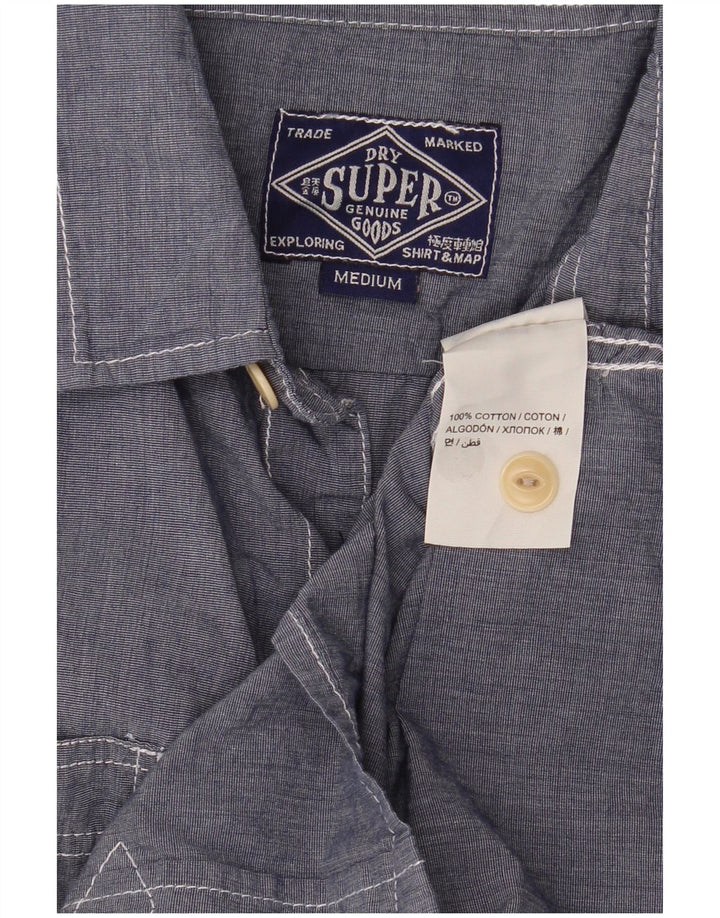 Koszula męska Superdry, bawełniana, w kolorze średnioniebieskim