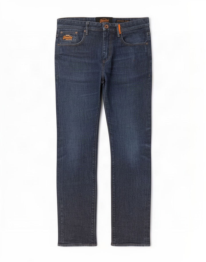 Męskie jeansy Superdry Slim W32 L30 Niebieskie, bawełniane