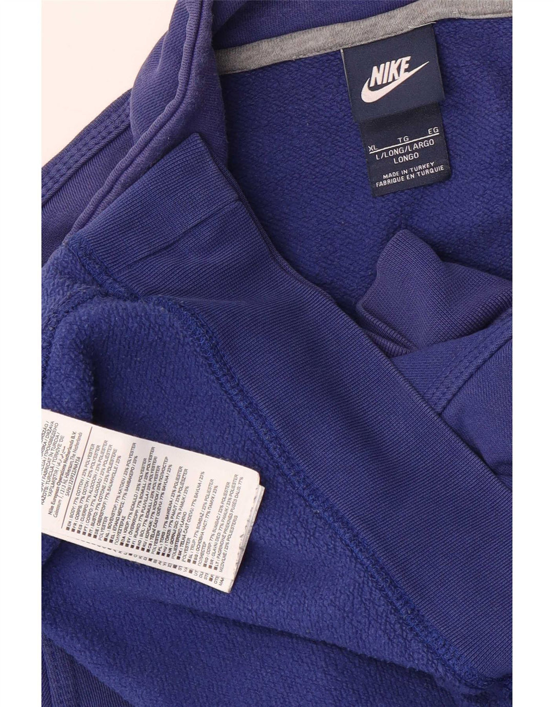 Kurtka męska dresowa Nike XL, niebieska, bawełniana