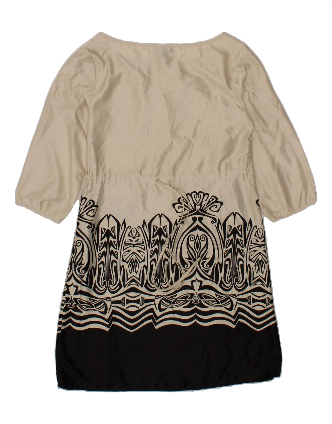 MOSSIMO Womens Abstract Pattern Shift Dress UK 6 XS Off White Colourblock Vintage Mossimo and Second-Hand Mossimo from Messina Hembry 