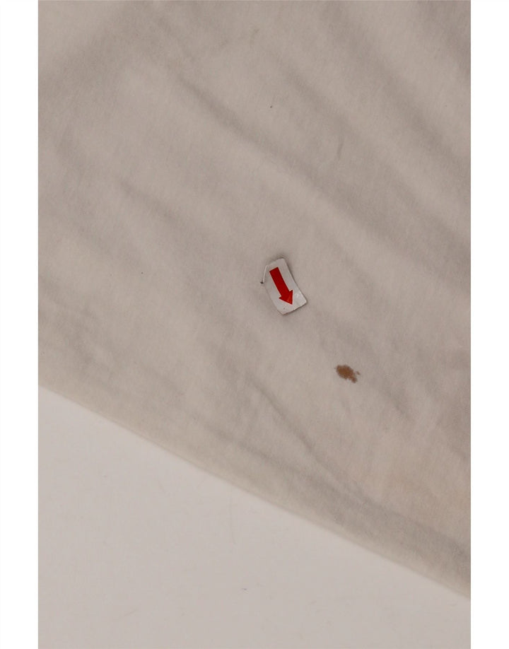 Męski T-shirt z grafiką LEVI'S, duży, bawełniany w kolorze złamanej bieli