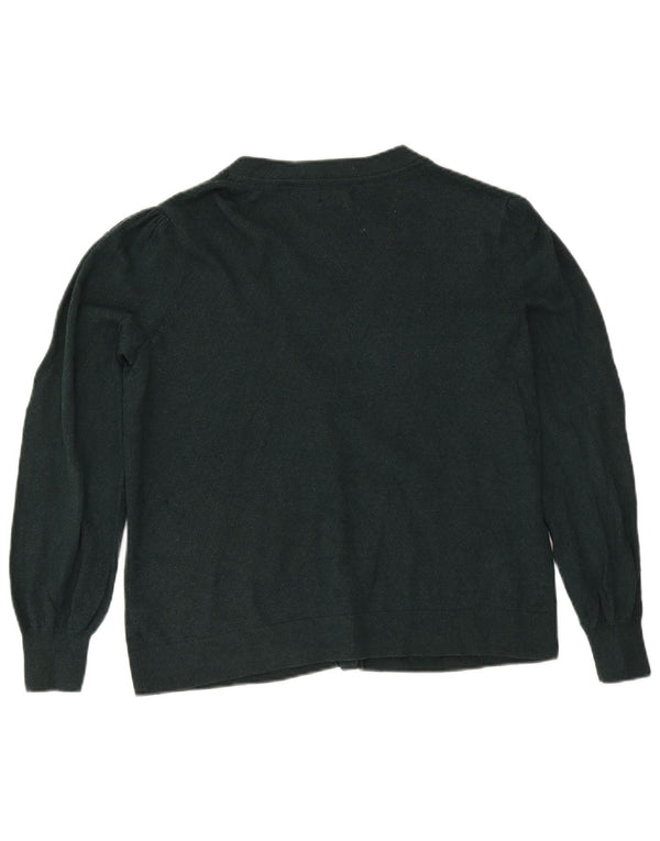 Damski sweter rozpinany Fat Face UK 18 XL, zielony, bawełniany