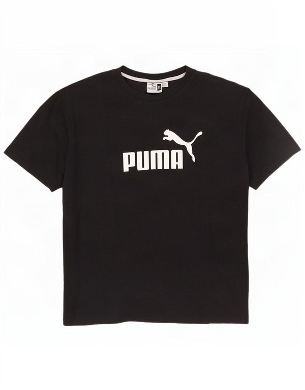 Męska koszulka z grafiką Puma, góra XL, czarna bawełna