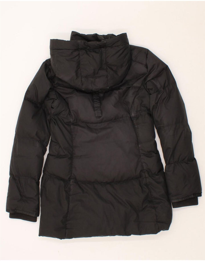 TIMBERLAND Womens Hooded Padded Jacket UK 10 Small Black Polyester Vintage Timberland and Second-Hand Timberland from Messina Hembry 