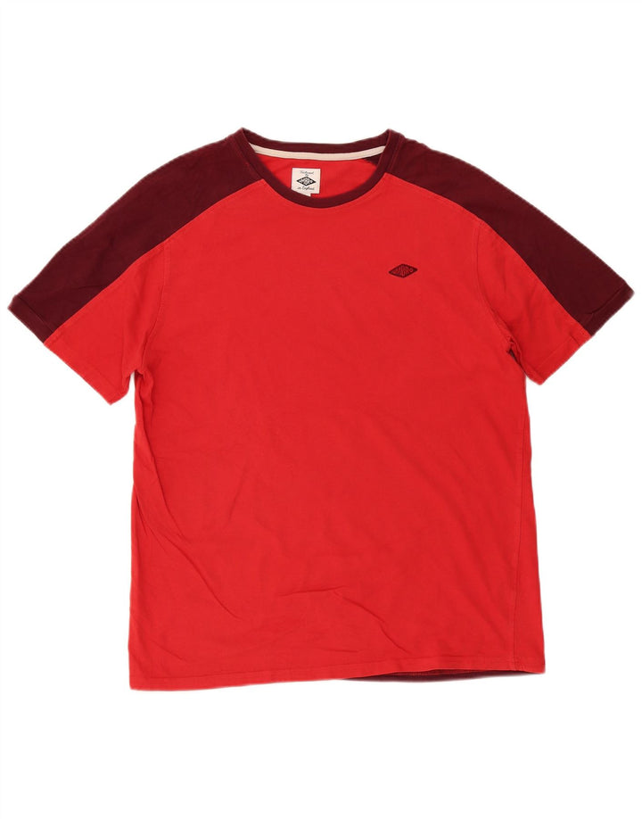 T-shirt męski Umbro, duży, czerwony, blok kolorów