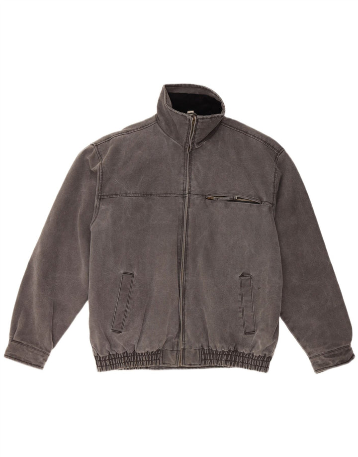 JACQUES LORANT Męska kurtka bomber UK 44 2XL Szara bawełna