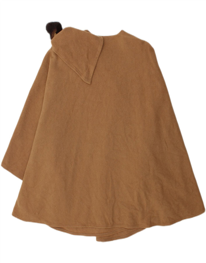 ALBA FORNARI Womens Poncho Coat One Size Beige Wool Vintage Alba Fornari and Second-Hand Alba Fornari from Messina Hembry 