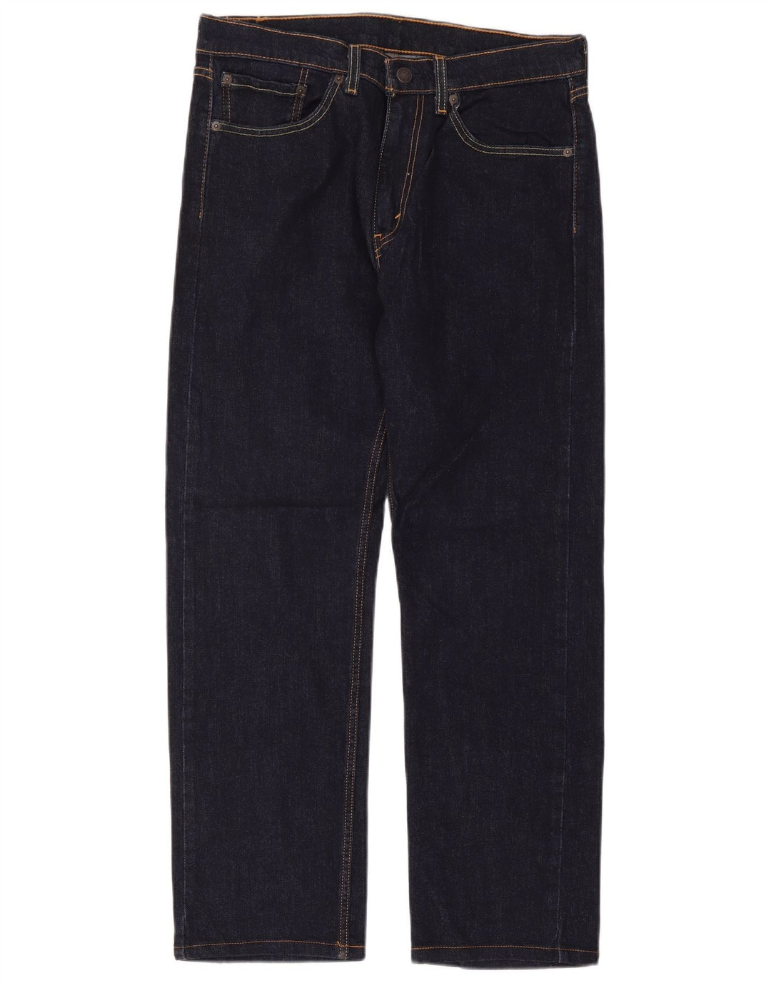 Męskie proste dżinsy Levi's W32 L32 Granatowa bawełna