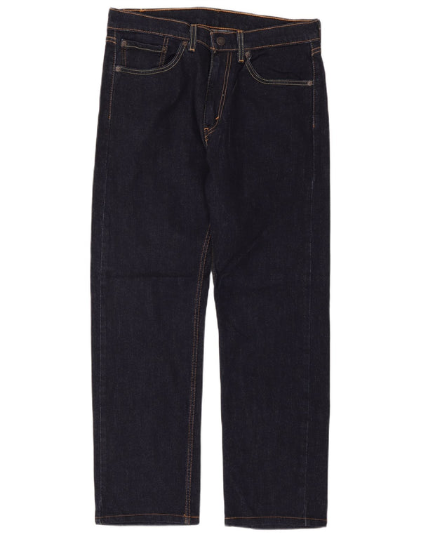 Męskie proste dżinsy Levi's W32 L32 Granatowa bawełna