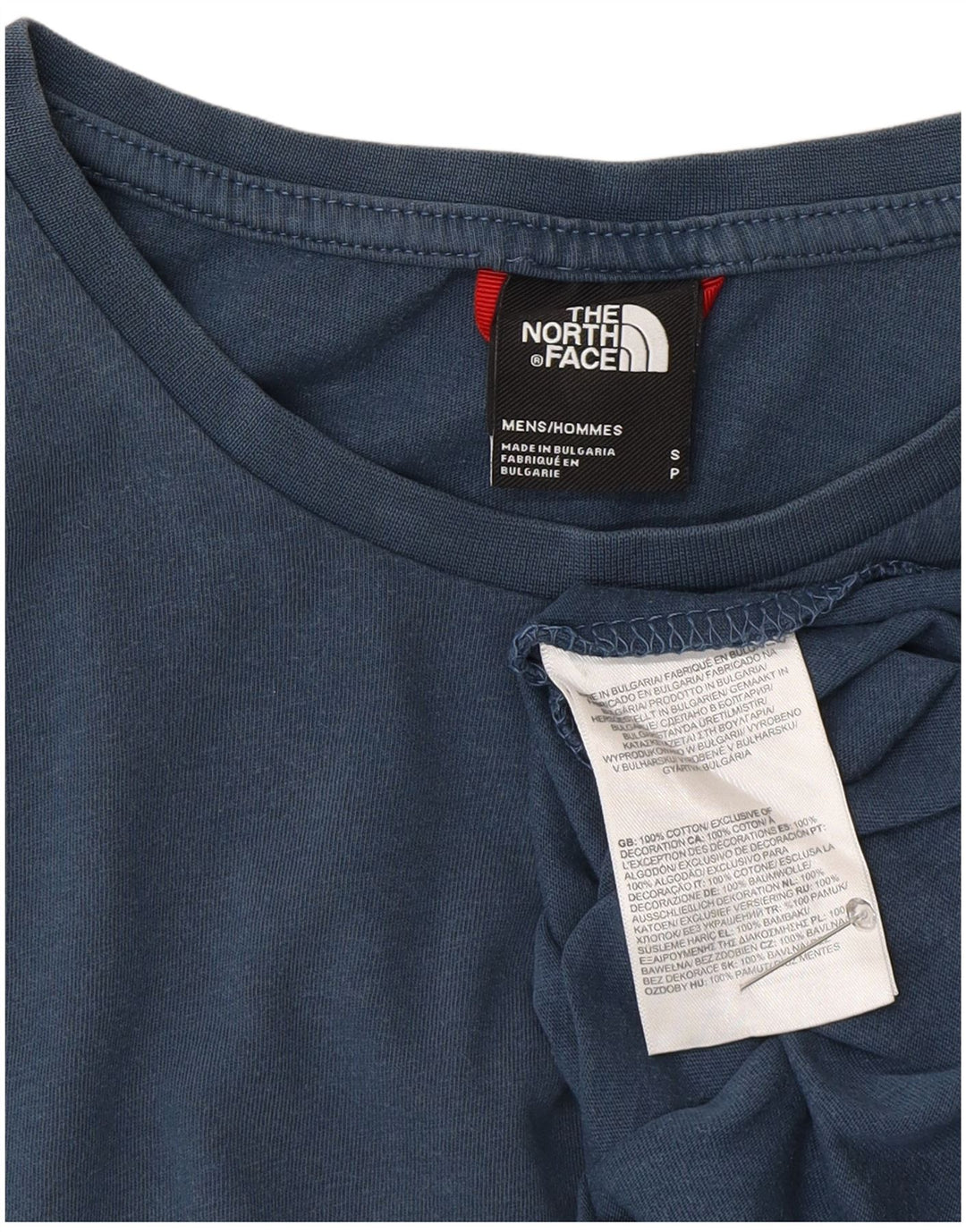 T-shirt męski The North Face, mały, niebieski, bawełniany