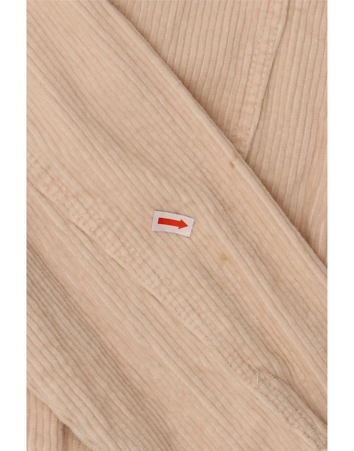 Damska koszula sztruksowa oversize ZARA UK 14, średnia, złamanej bieli, bawełniana