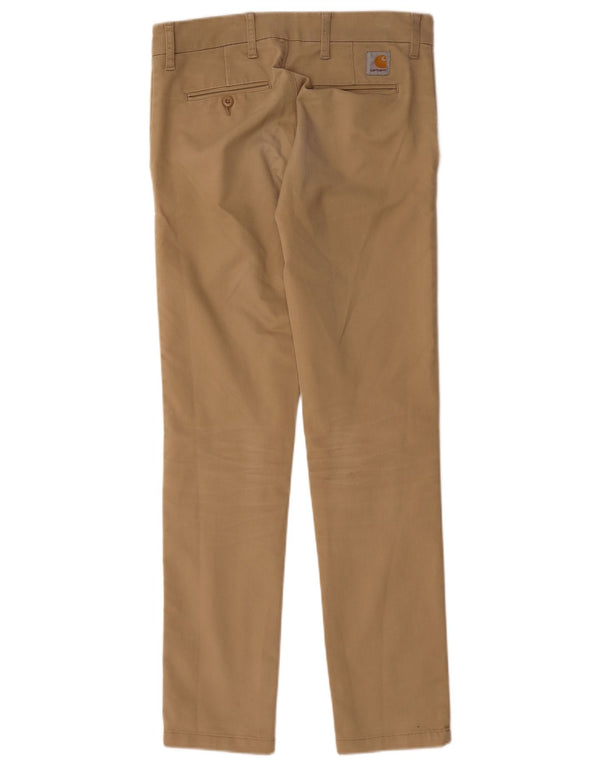 Męskie spodnie Chino Carhartt W29 L32 Beżowa bawełna