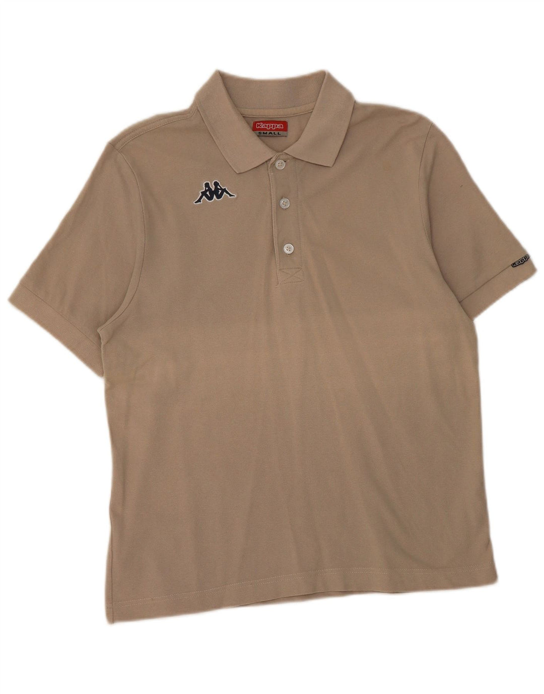 Męska koszulka polo Kappa, mała, beżowa