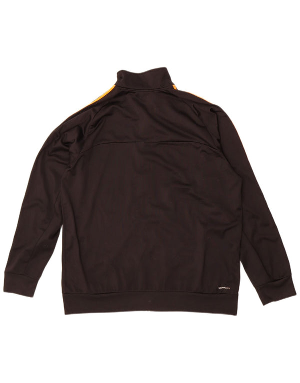 Adidas Mens Climalite Tracksuit Top Jacket UK 46/48 XL Black Polyester