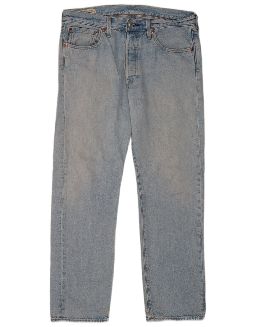 Męskie dżinsy Levi's 501 Straight W32 L30 Niebieskie bawełniane