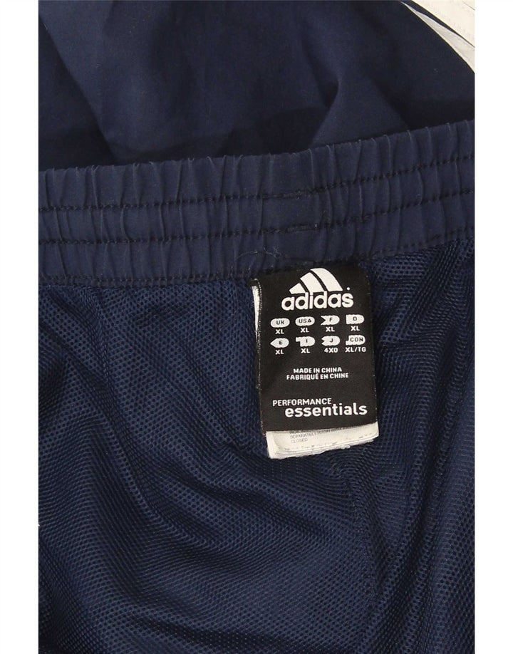 Męskie spodnie dresowe Adidas Climalite XL, granatowe, poliestrowe