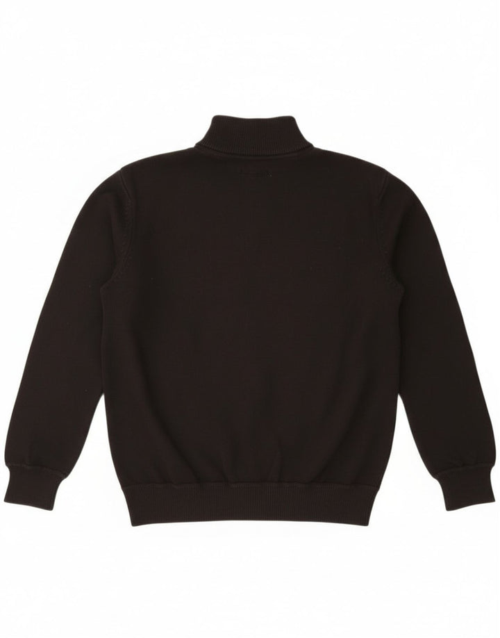 Wrangler Męski sweter z zamkiem błyskawicznym XL, czarny, bawełniany
