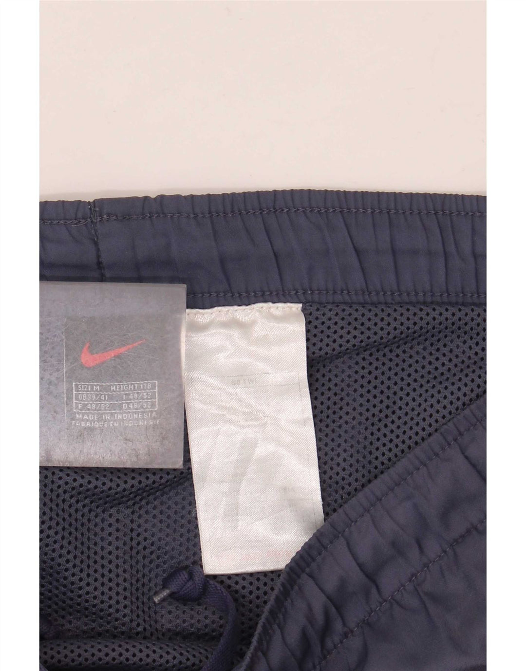 Męskie spodenki kąpielowe Nike UK 39/41 Średni granatowy poliester z blokami kolorów