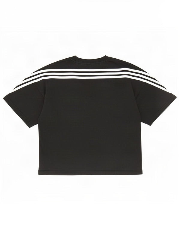 Damska koszulka Adidas Crop Top UK 12/14 Średnia czarna bawełna