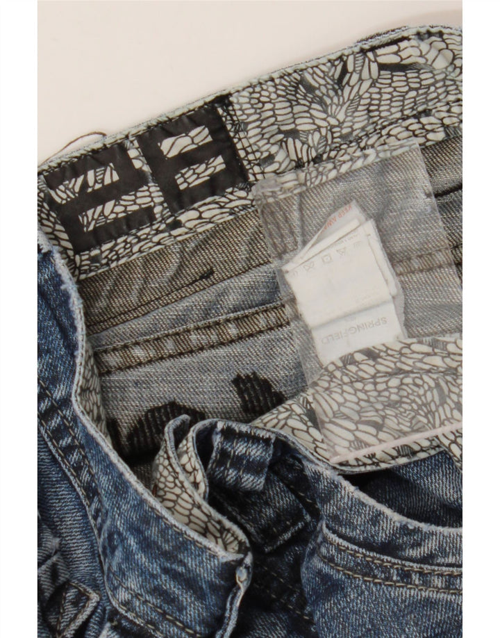 Męskie jeansy Springfield Graphic Straight W28 L30 Niebieskie bawełniane