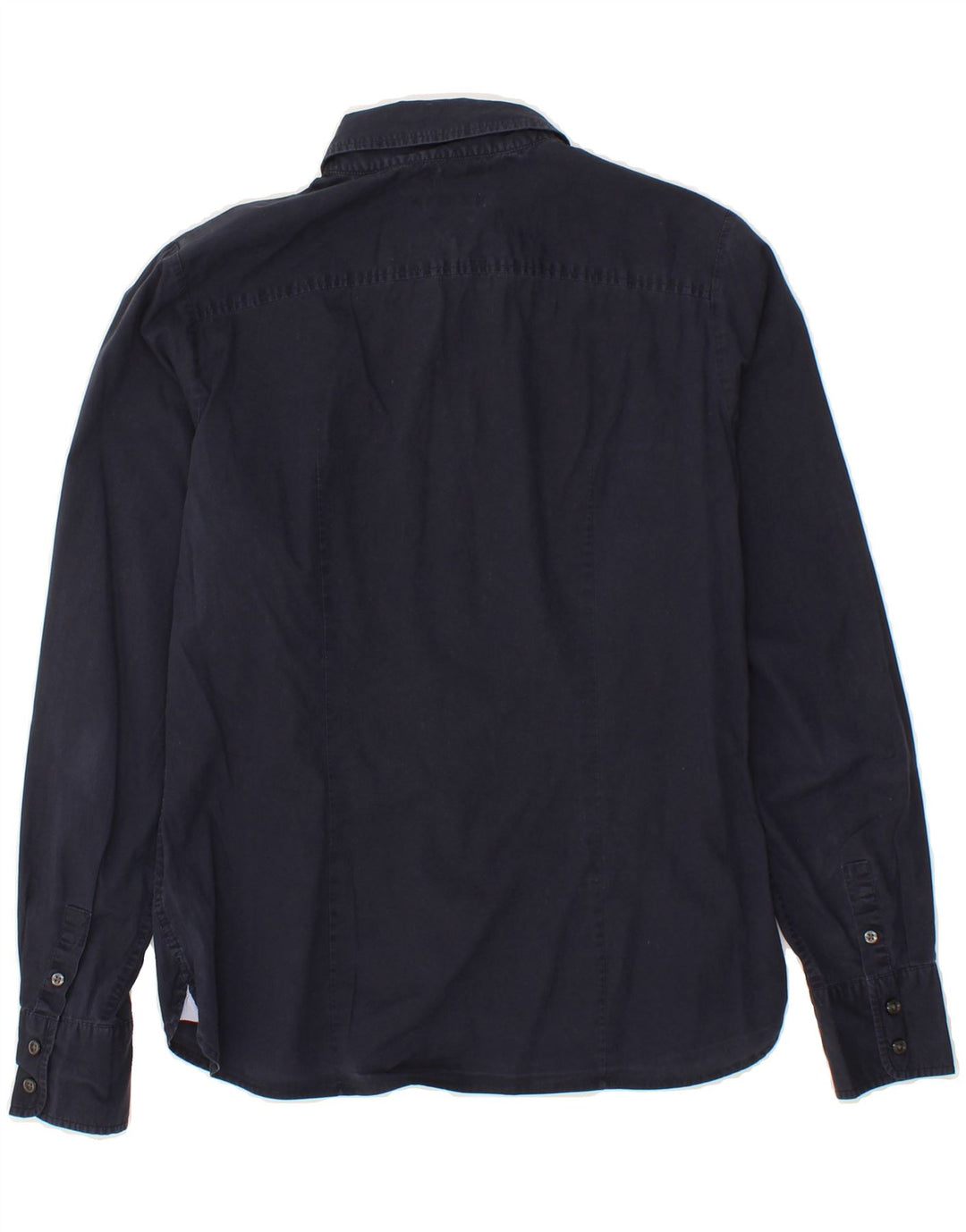 TOMMY HILFIGER Womens Shirt US 8 Medium Navy Blue Cotton Vintage Tommy Hilfiger and Second-Hand Tommy Hilfiger from Messina Hembry 