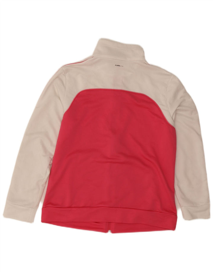 Damska bluza dresowa Adidas UK 16/18 Duży różowy blok kolorów