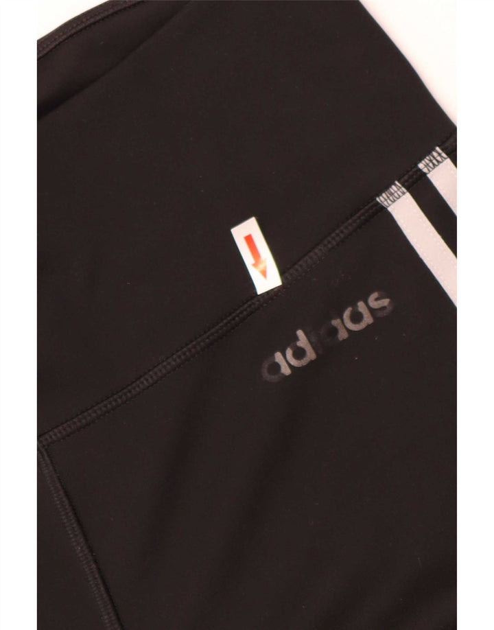 Damskie legginsy Adidas Climalite UK 8/10, małe, czarne, poliestrowe