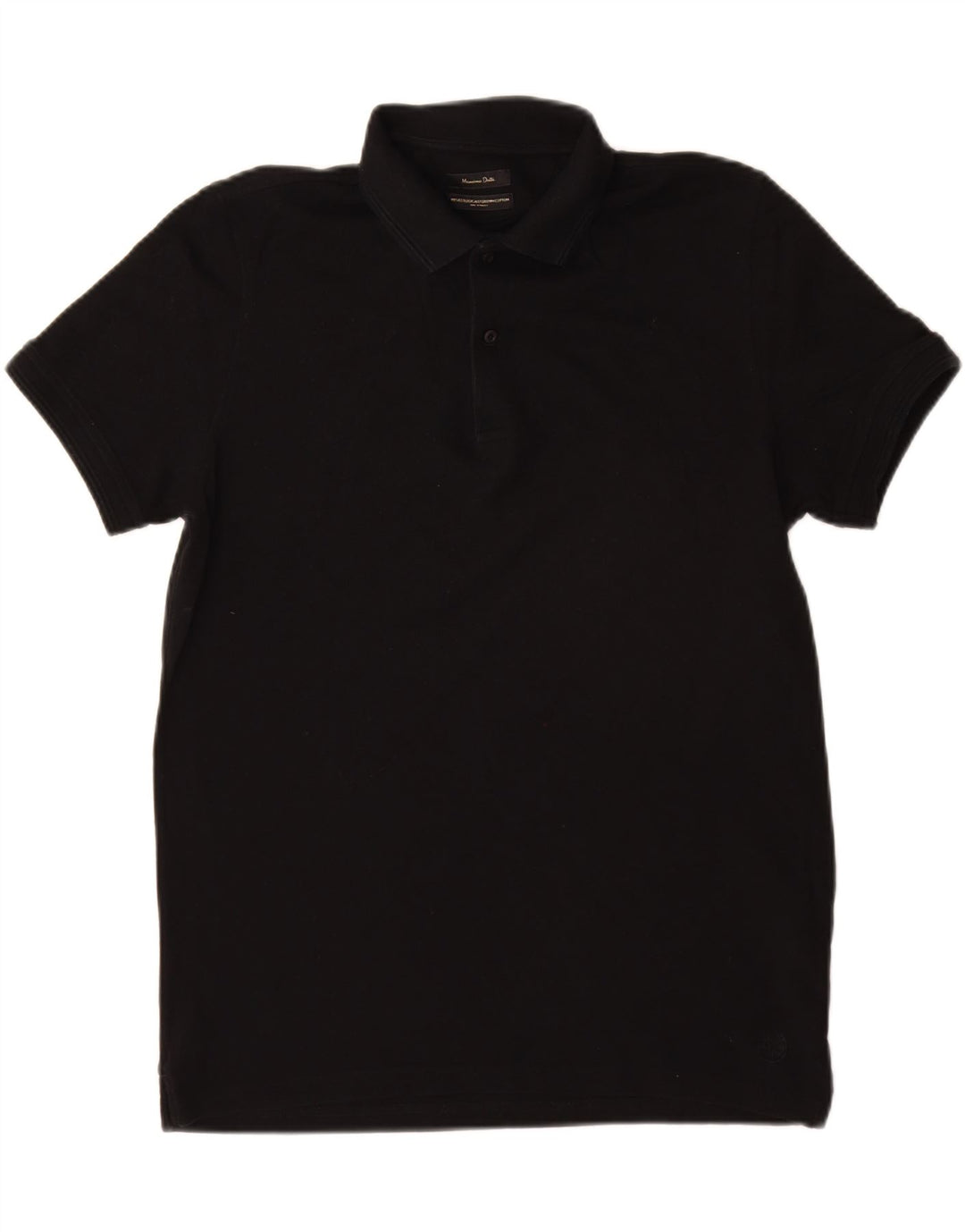 Męska koszulka polo Massimo Dutti XL, czarna, bawełniana
