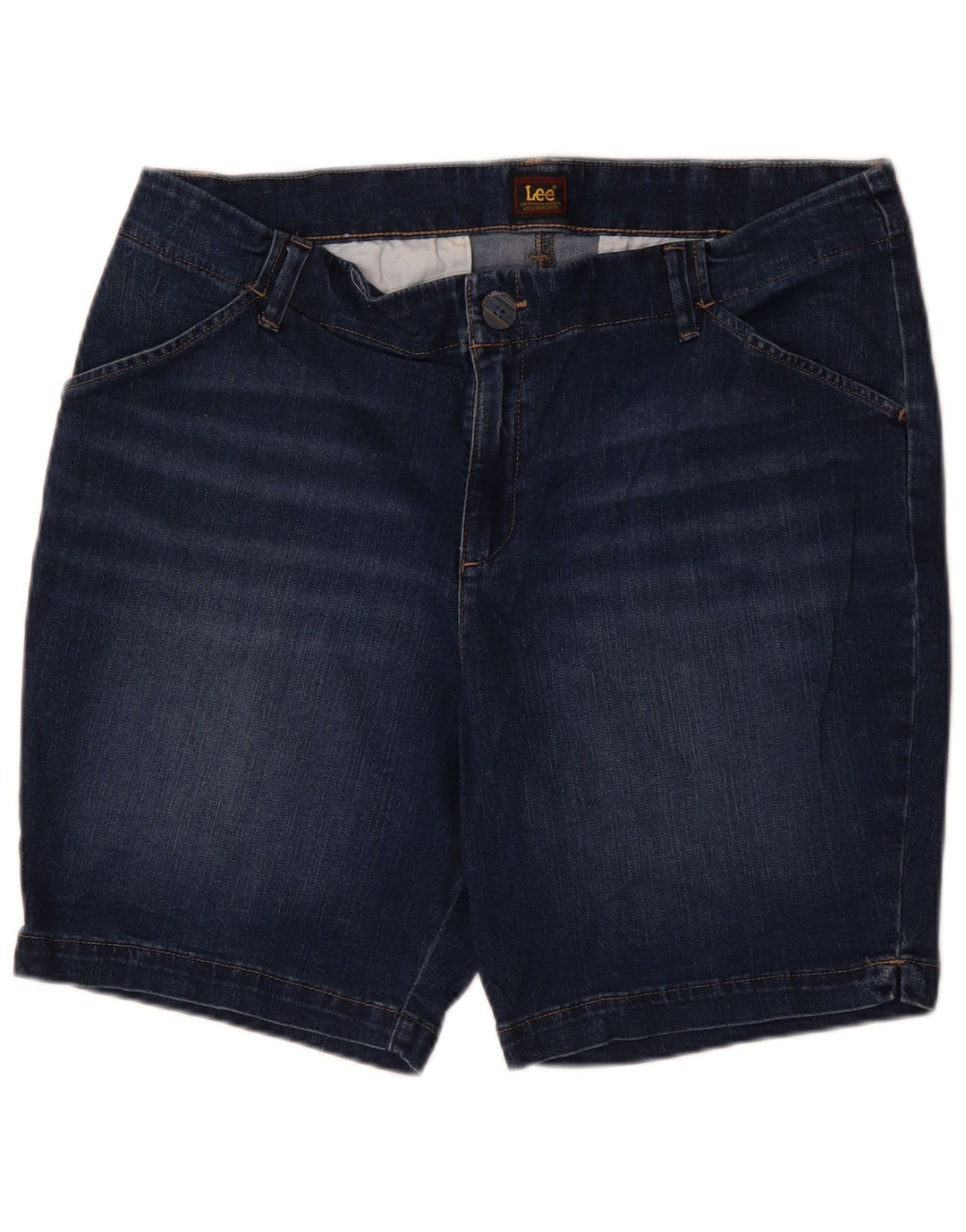 Damskie spodenki jeansowe LEE US 18 2XL W36 Niebieskie bawełniane