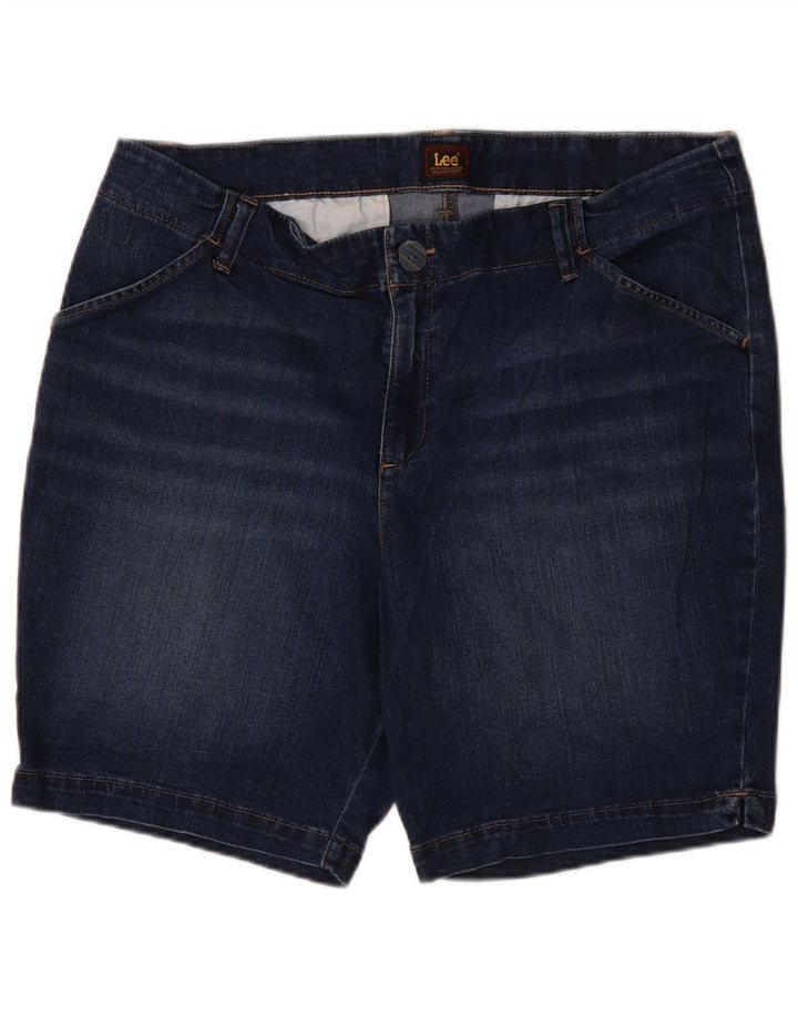 Damskie spodenki jeansowe LEE US 18 2XL W36 Niebieskie bawełniane