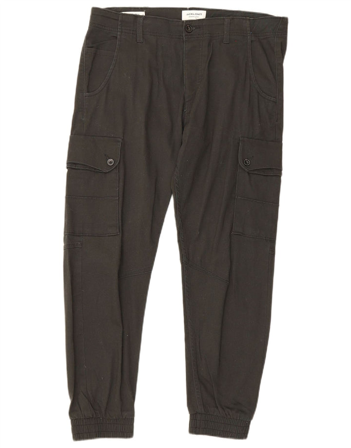 Męskie spodnie cargo Jack & Jones Joggers W34 L30 Czarne