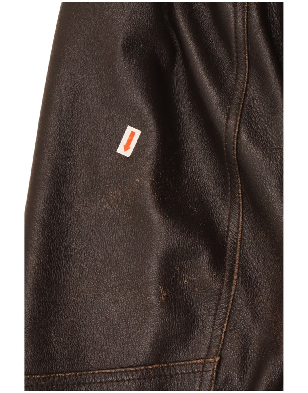 Vintage męska kurtka skórzana IT 52 XL brązowa skóra