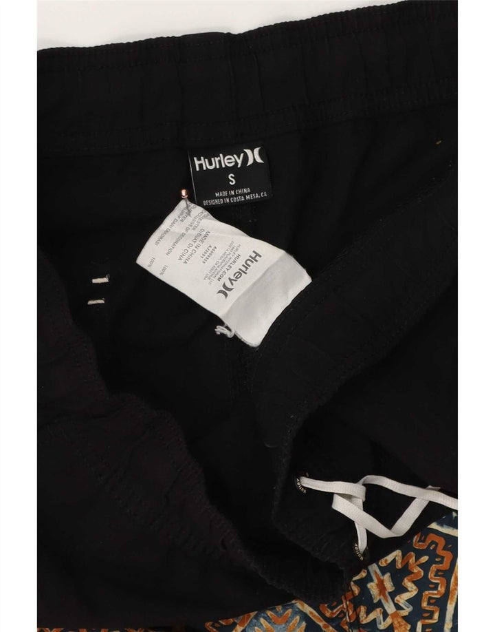 Męskie spodenki kąpielowe Hurley, mały, czarny, geometryczny poliester
