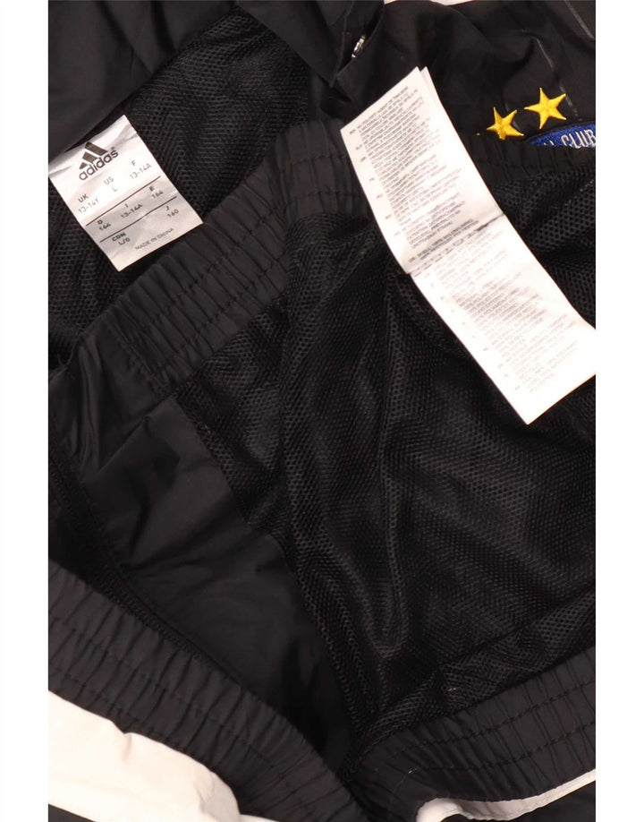 Chłopięca kurtka przeciwdeszczowa Adidas Graphic 13-14 lat czarna