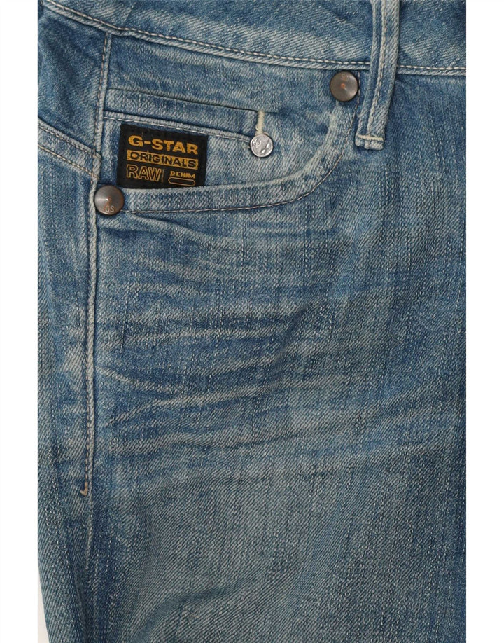 Damskie jeansy slim G-Star W26 L33 Niebieskie bawełniane