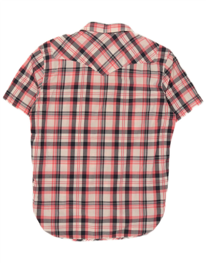 Koszula męska z krótkim rękawem Levi's, duża, wielobarwna, bawełniana krata w stylu western