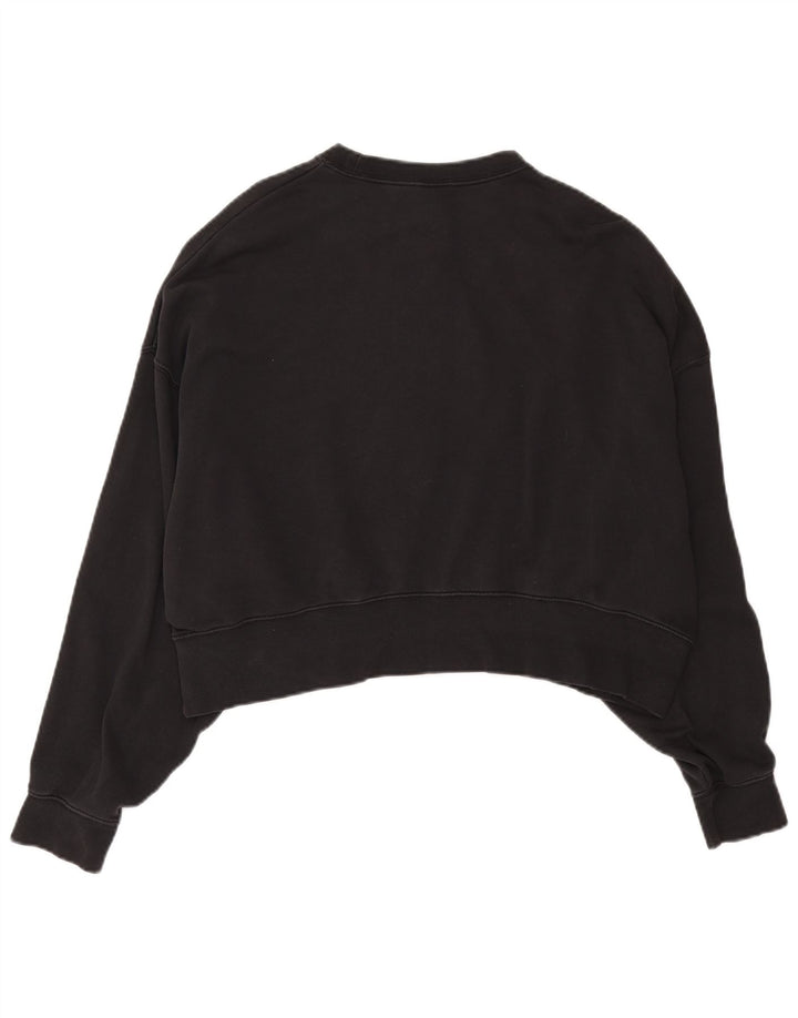 Damska bluza dresowa Nike Crop Oversize UK 10, mała, czarna, bawełniana