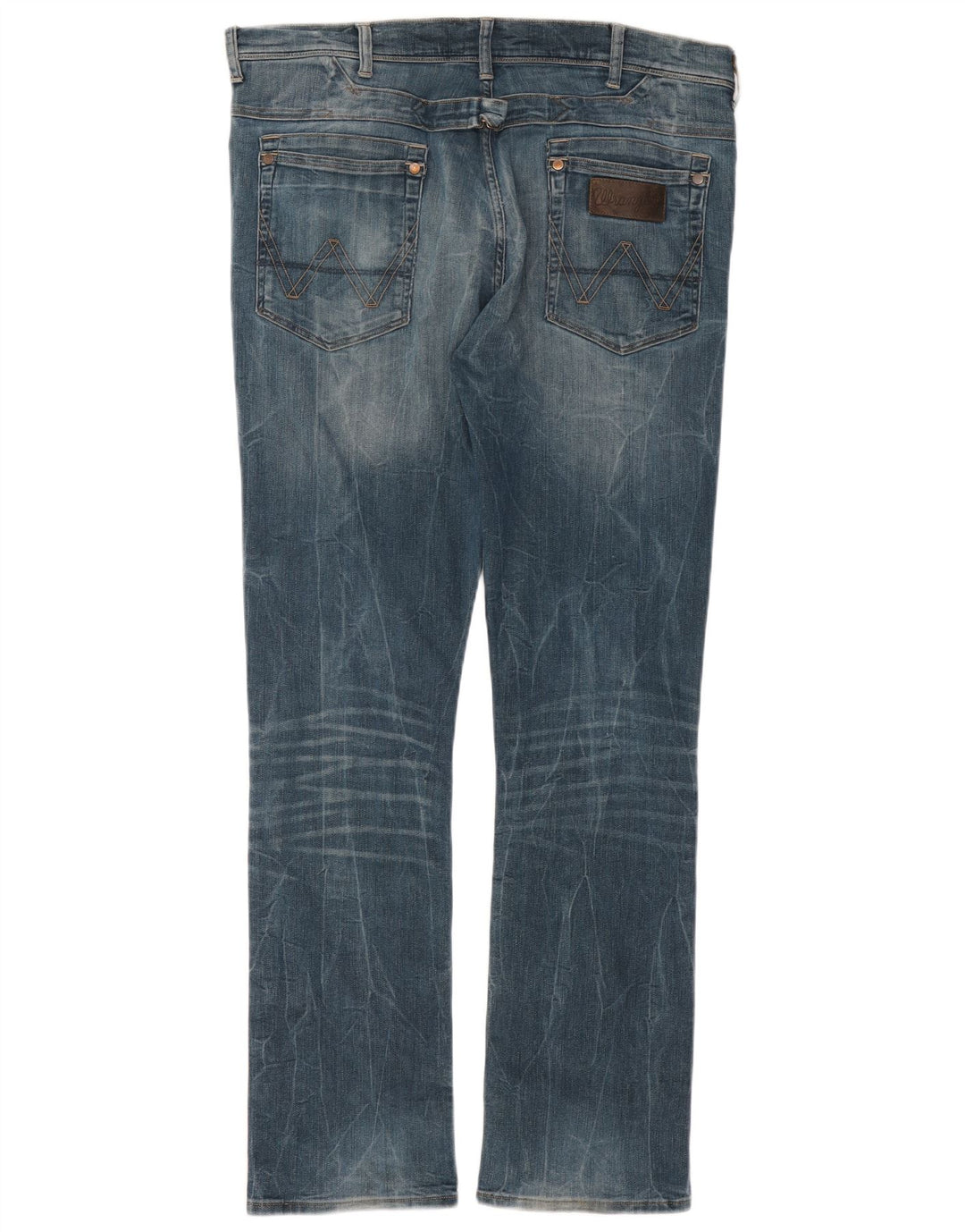 Wrangler Męskie Ben Slim Jeans W38 L34 Niebieskie bawełniane