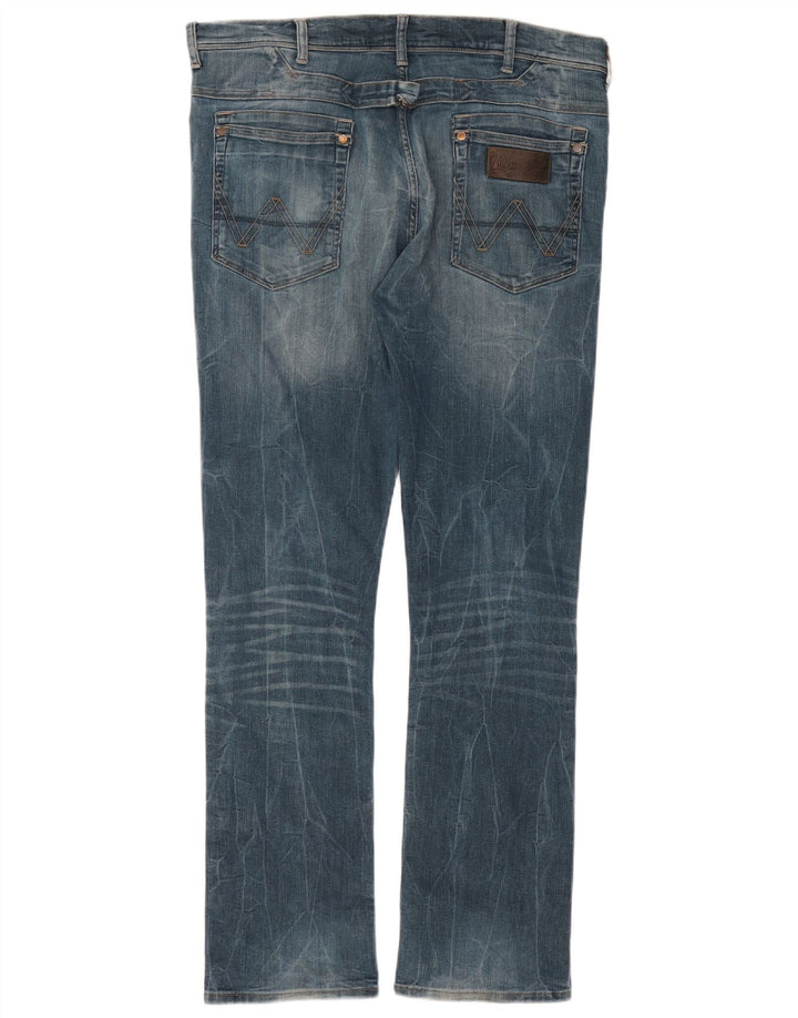 Wrangler Męskie Ben Slim Jeans W38 L34 Niebieskie bawełniane