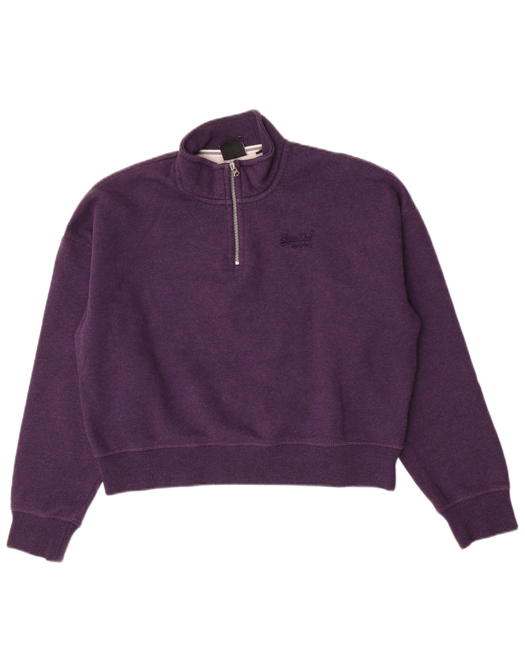Damski sweter oversize Superdry Crop UK 14, duży fioletowy