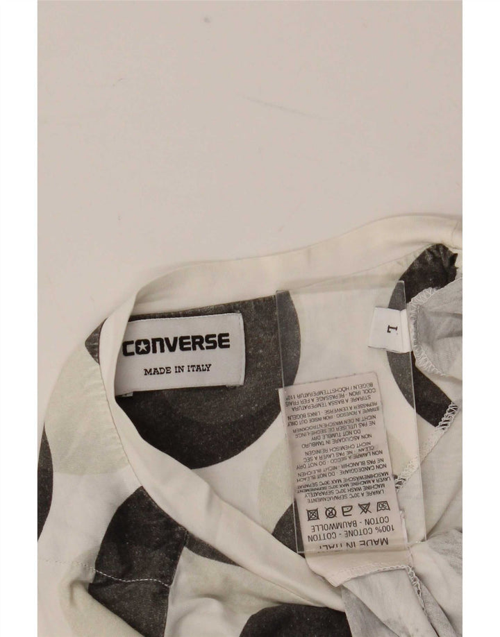 Męska koszulka Converse z grafiką, duża, bawełniana w białe cętki