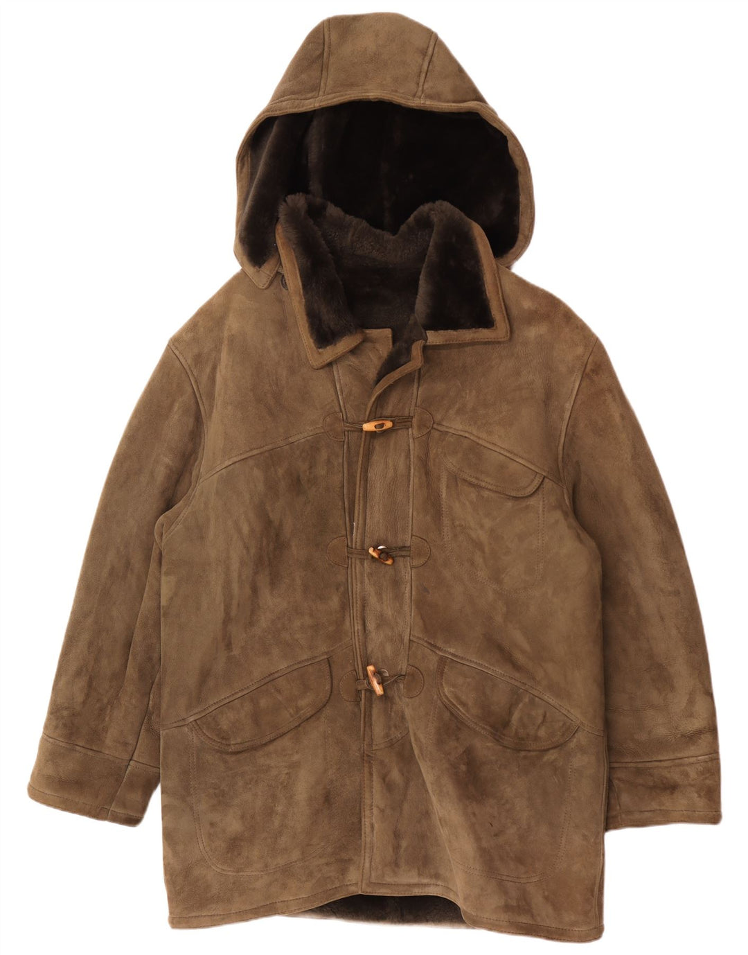 Płaszcz męski z kapturem w stylu vintage IT 54 2XL Khaki