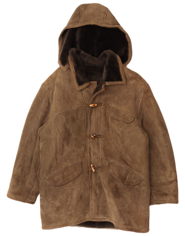 Płaszcz męski z kapturem w stylu vintage IT 54 2XL Khaki