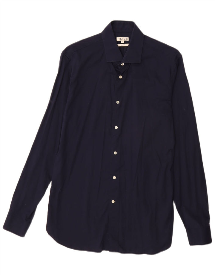 Koszula męska slim fit REISS, kolor średni granatowy