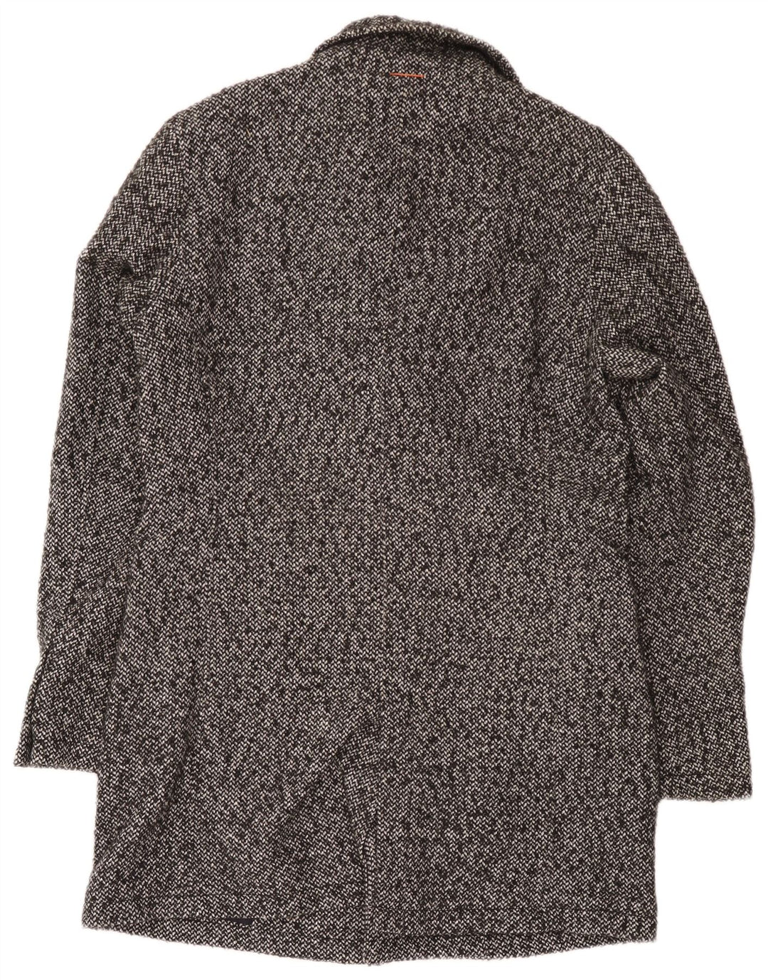 Płaszcz męski Hugo Boss UK 52 XL Szary, nakrapiany poliakryl